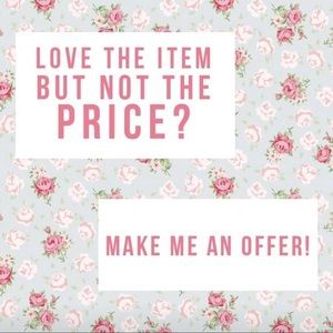 Willing to negotiate! Super open to offers